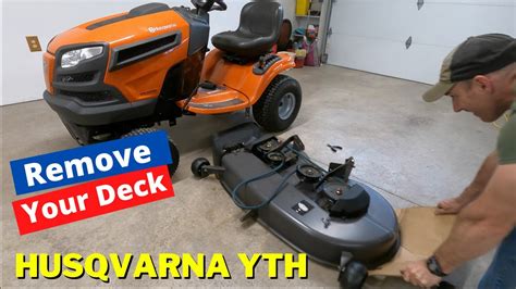 How to remove mower deck on husqvarna yth22v46. Things To Know About How to remove mower deck on husqvarna yth22v46. 